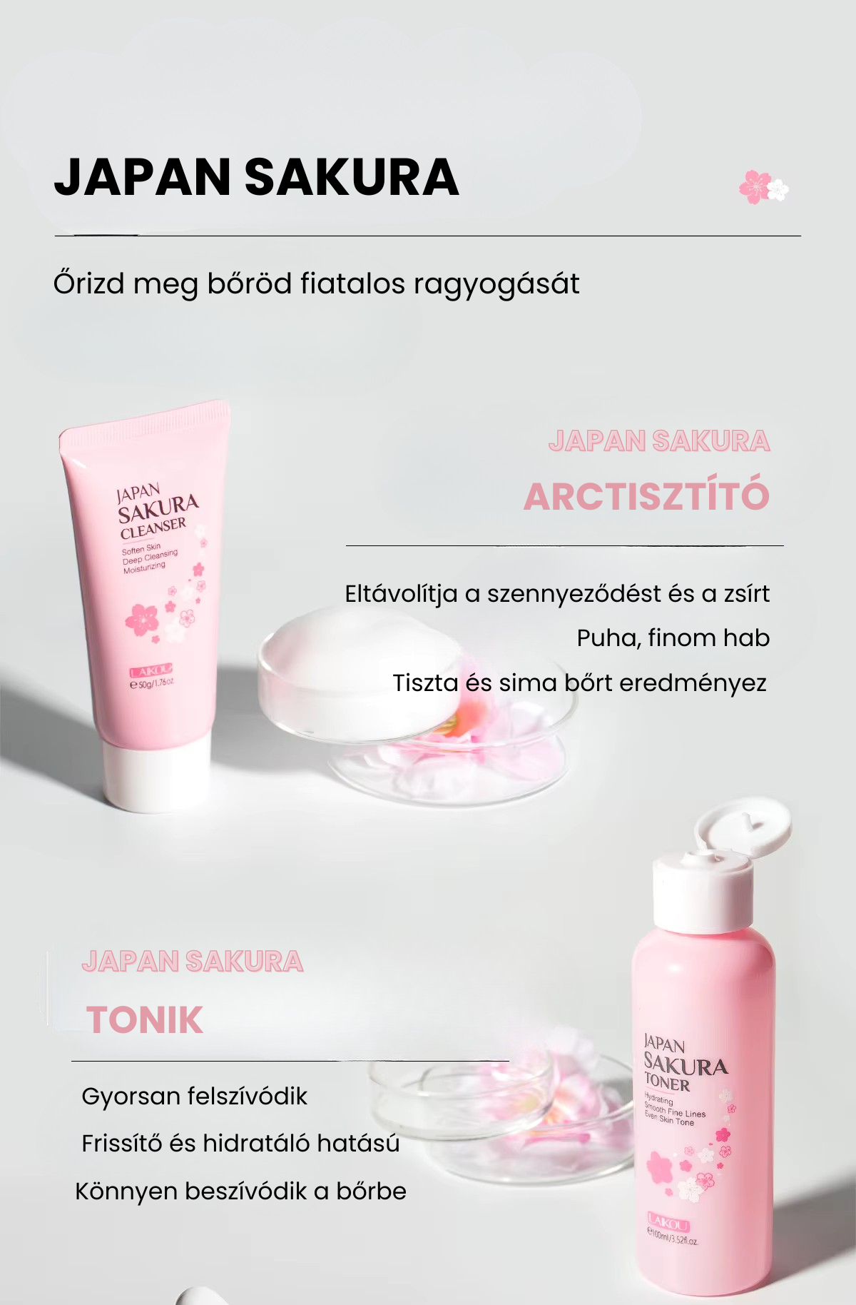 Japan Sakura bőrmegújító csomag - 6 pcs