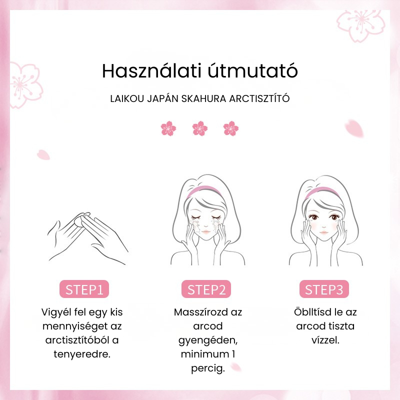 Japan Sakura - Mélytisztító arclemosó